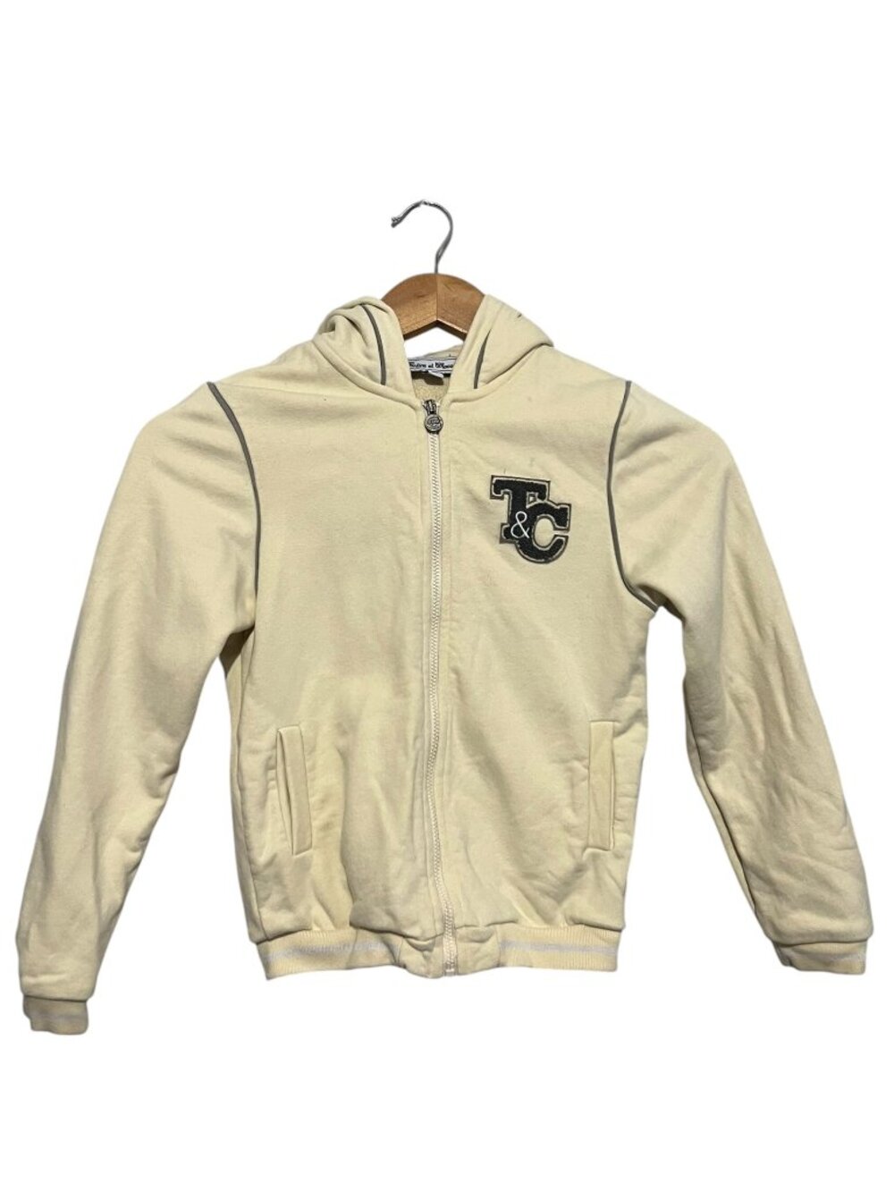 Tartine Et Chocolat Hoodie Sweatshirt Size 8 Kids Yellow 100% Cotton